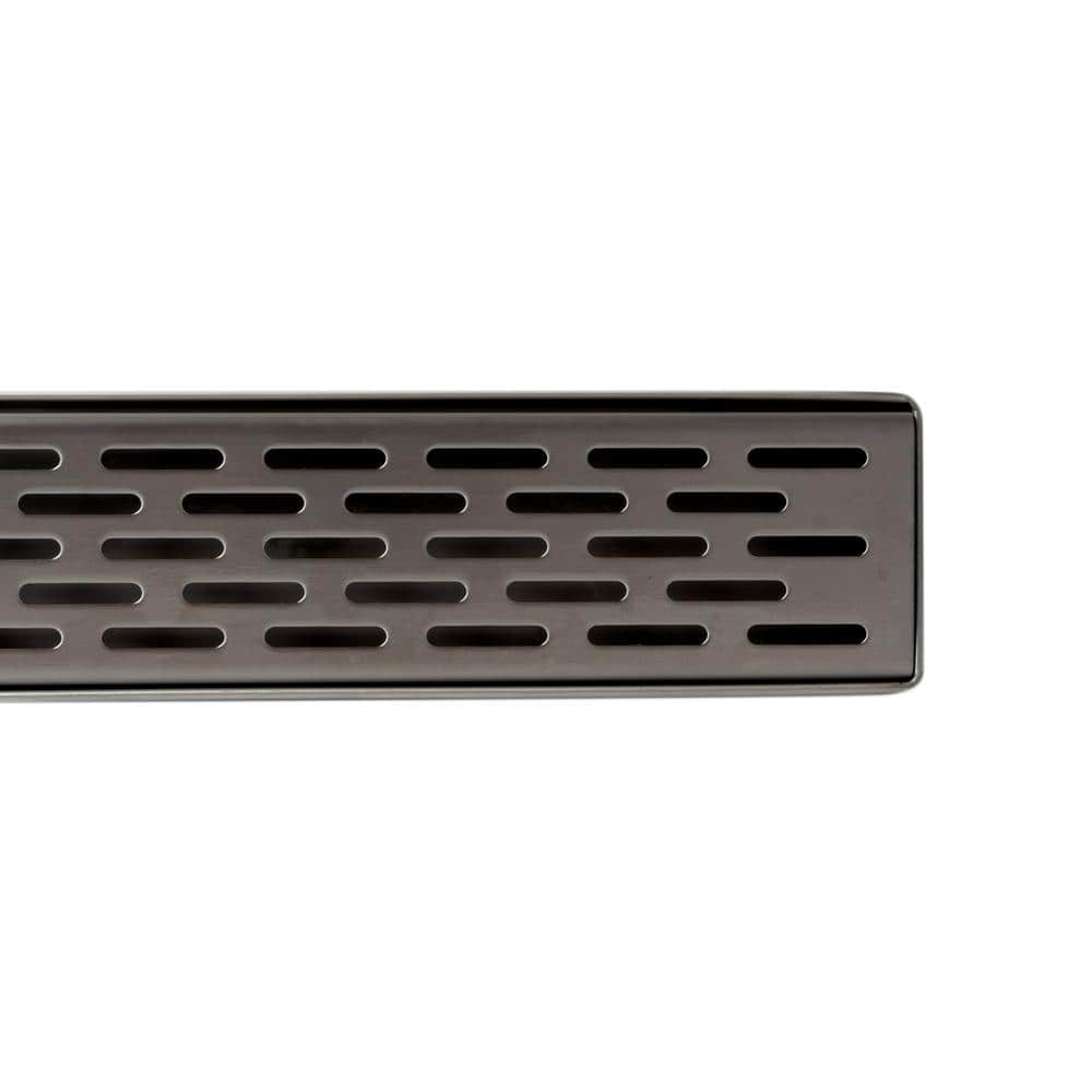 47" Stainless Steel Linear Shower Drain with Groove Holes