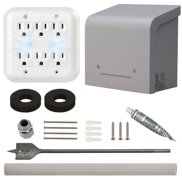 Reliance Controls 30-Amp Through-the-Wall Kit Power Panel System w/ 20' Cord 