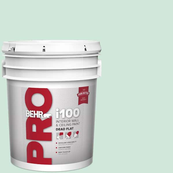 5 gal. #M420-2 Green Aqua Dead Flat Interior Paint