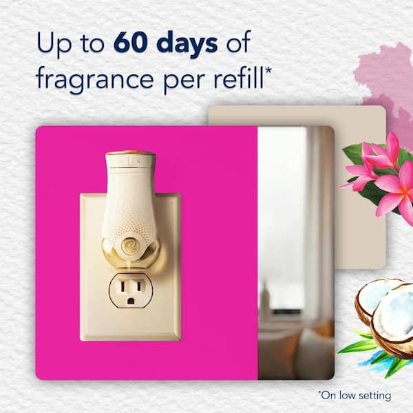 3.35 fl. oz. Exotic Tropical Blossoms Scented Oil Plug-In Air Freshener Refill (5-Count)