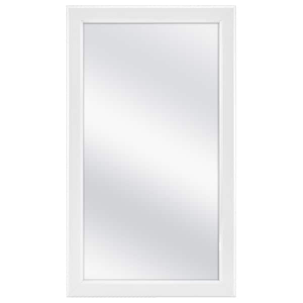 Photo 1 of 15-1/4 in. W x 26 in. H Framed Surface-Mount Bathroom Medicine Cabinet in White with Mirror