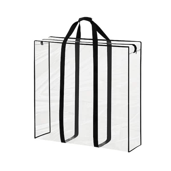 OSTO 30 in. Clear and Black PVC Christmas Accessory Storage Bag