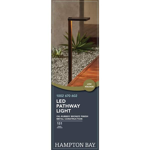 Hampton Bay 25-Watt Equivalent Low Voltage Black Integrated LED Outdoor  Surface Mount Deck Light IYR2601L-2 - The Home Depot