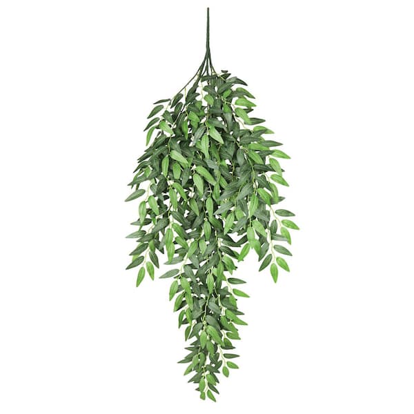 52 in. Artificial Italian Ruscus Smilax Leaf Hanging Plant Greenery Foliage Bush