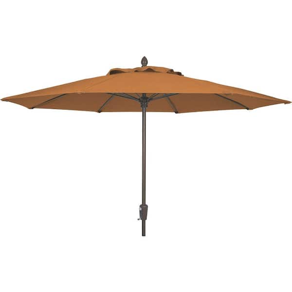 Fiberbuilt Umbrellas 9 ft. Patio Umbrella in Nutmeg-DISCONTINUED