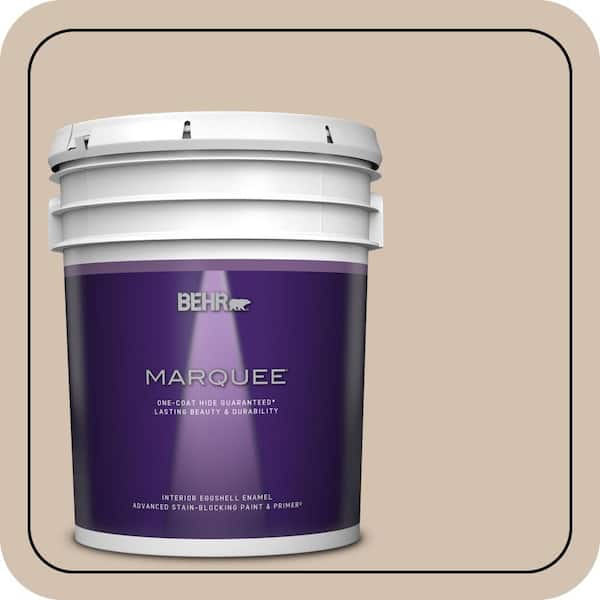 BEHR MARQUEE 5 gal. Home Decorators Collection #HDC-AC-04 Avenue Tan Eggshell Enamel Interior Paint & Primer