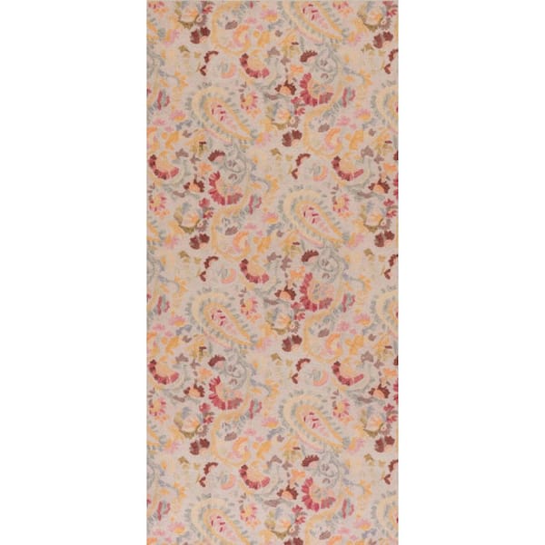 3 ft. x 8 ft. Multi IInes Machine Washable ndoor Runner Rug