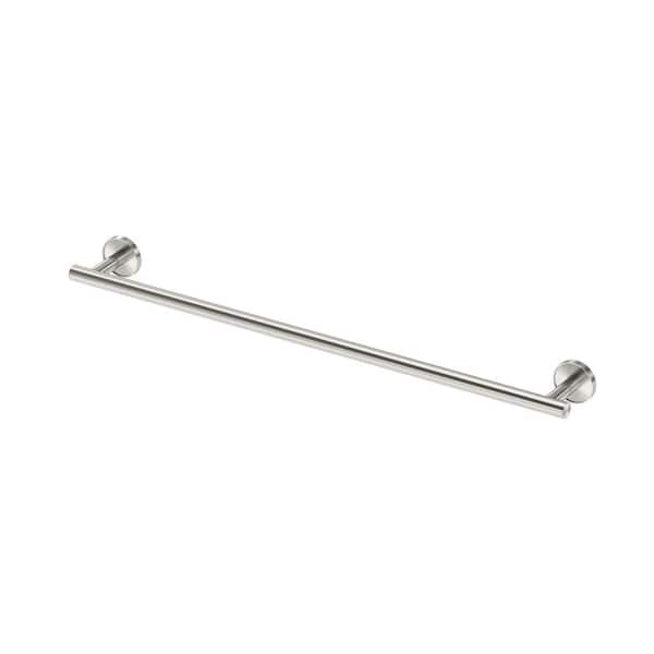 Gatco Latitude 2 24-in Satin Nickel Wall Mount Single Towel Bar Gatco Latitude 2 24-in Satin Nickel Wall Mount Single Towel Bar