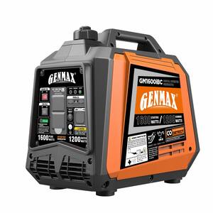 GENMAX 1200-Watt Recoil Start Gasoline Powered Inverter Generator with ...