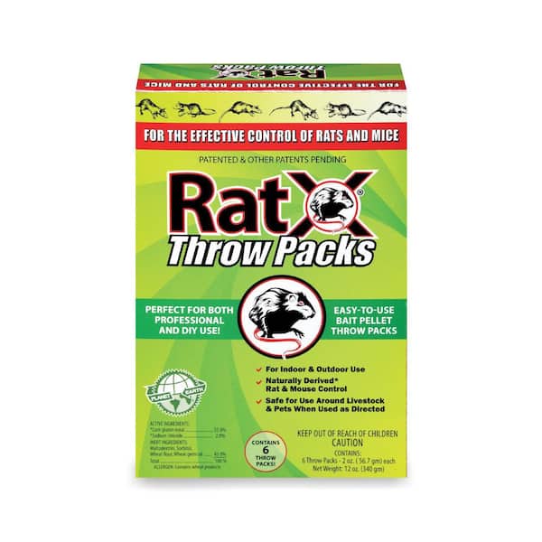 RatX Throw Packs Bait Pellets (6-Count)