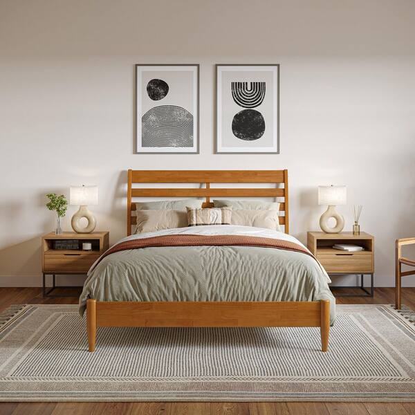 AFI Savannah Light Toffee Natural Bronze Solid Wood Frame Full Low