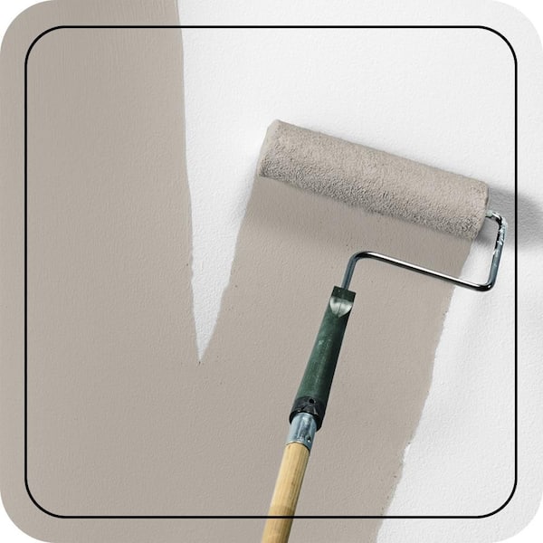 1 gal. #PPU18-12 Graceful Gray Ceiling Flat Interior Paint & Primer