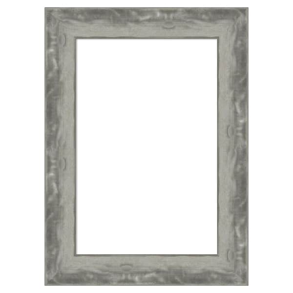 Waveline Silver Narrow 17 in. x 23 in. Polystyrene Framed Dry Erase Magnetic Memo Board