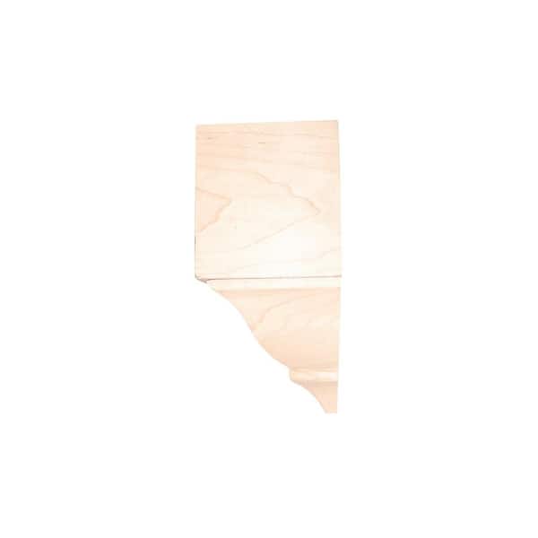 5-3/4 in. D x 5-1/2 in. W x 5-1/2 in. L Unfinished Maple OS Crown Corner Block