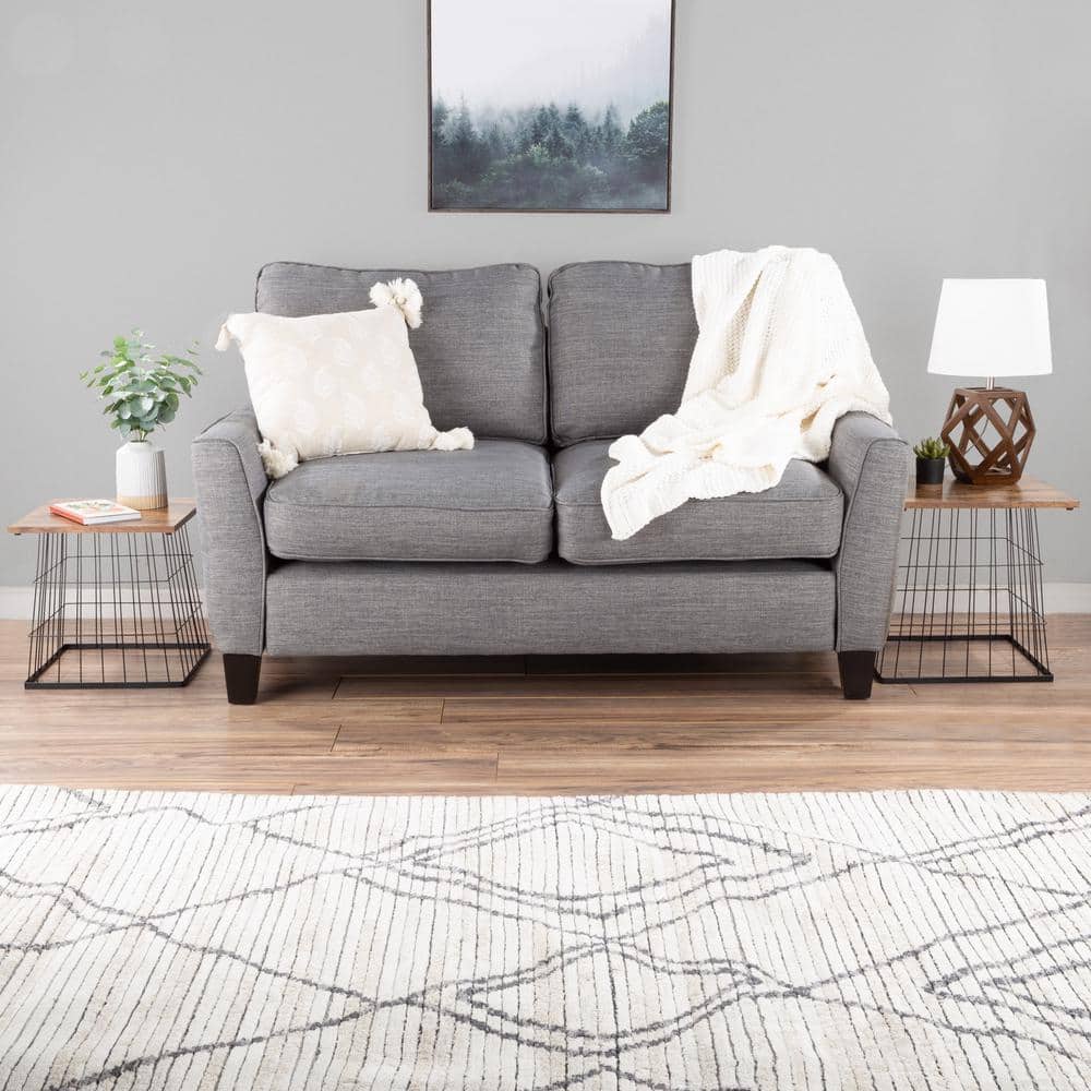 Industrial Farmhouse Nesting End Tables with Storage