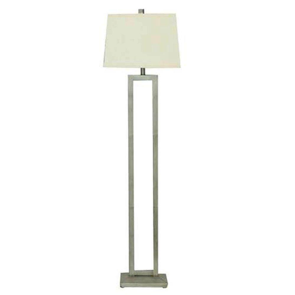 gold and grey table lamp