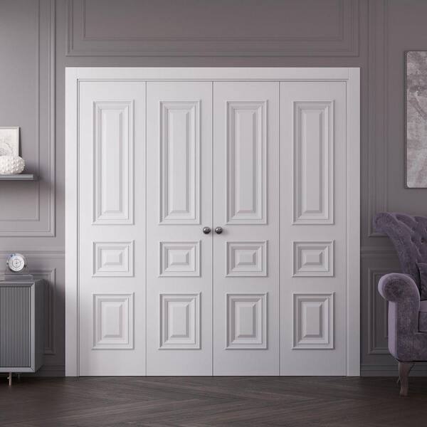 Sartodoors 7833 96 in. x 84 in. Sold Core White Enamel Color Wood