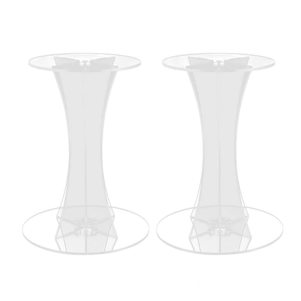 23.6 in. x 11.8 in. Indoor/Outdoor Acrylic Clear Plant Stand Flower Stand Vases for Wedding Event Party (Set of 2) -  YIYIBYUS, JJOUL3Y3WDZJ8