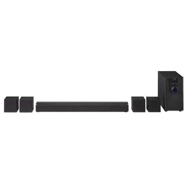 5.1-Channel Bluetooth Home Theater System with 26" Speaker and 4 Satellite Speakers, Black