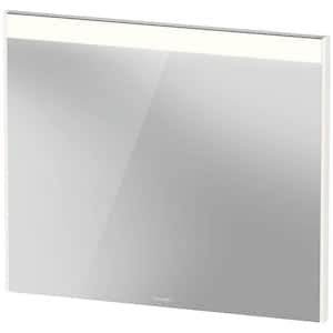 Brioso 1.375 in. W x 27.5 in. H Rectangular Frameless Wall Mount Bathroom Vanity Mirror in White