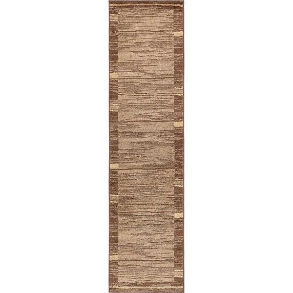 Unique Loom Autumn Foilage Brown 2' 6 x 10' 0 Runner Rug