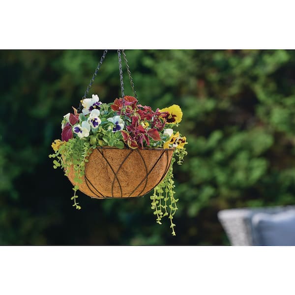 14 in. HydroSave Coconut Premium Liner (14 in. D x 6.5 in. H) for Basket Planter