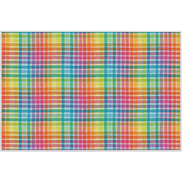 Well Woven Crayola Plaid Multicolor 3 ft. 3 in. x 5 ft. Area Rug