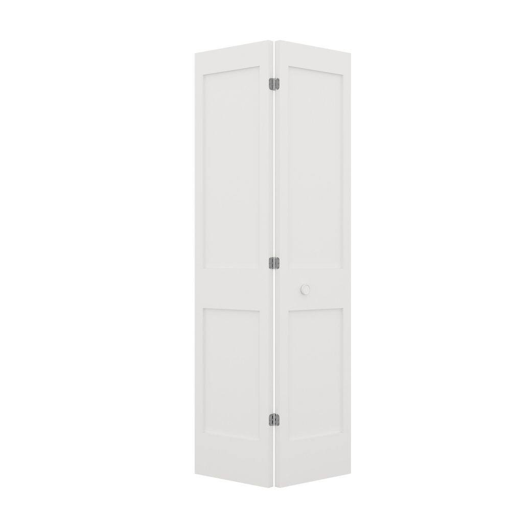 36 in. x 80 in. x 1-3/8 in. 2-Panel Shaker White Prime Wood Solid Core Bi-Fold Door with Hardware Included price history on PriceWatchPro