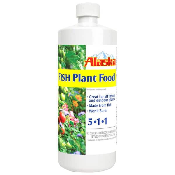 Alaska 32 oz. (1 qt.) Organic Gardening Liquid Fish Emulsion Plant Food Fertilizer Concentrate 5-1-1