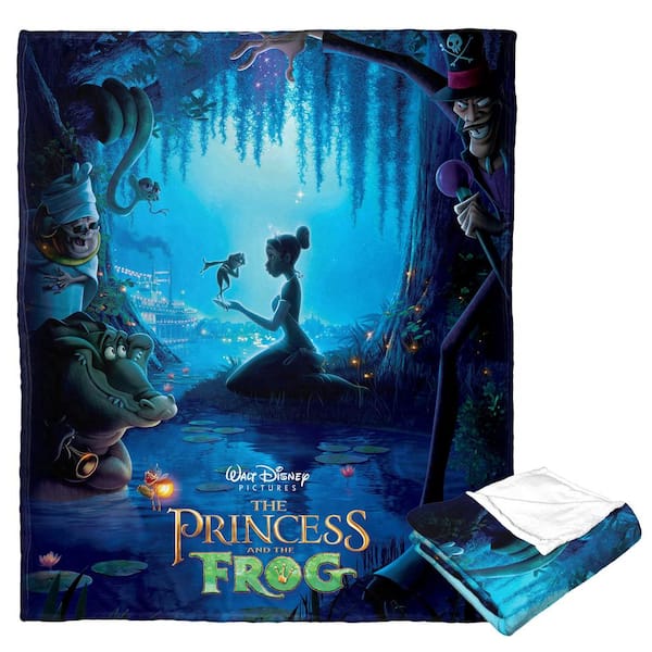 THE NORTHWEST GROUP Disney Princesses Princess Frog Poster Silk Touch Multi-Colored Throw Blanket