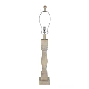 Josephine 29.5 in. Washed Wood Table Lamp