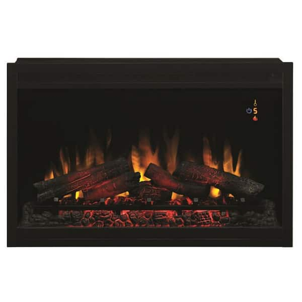 Unbranded 36 in. Traditional Built-in Electric Fireplace Insert