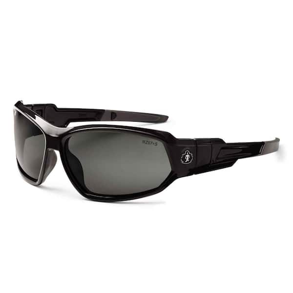 Ergodyne Skullerz Loki Black Safety Glasses/Goggles, Tinted Lens ANSI Certified