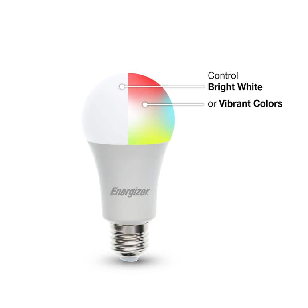 Energizer Smart Wi-Fi Multi-Color Dimmable LED Light Bulb