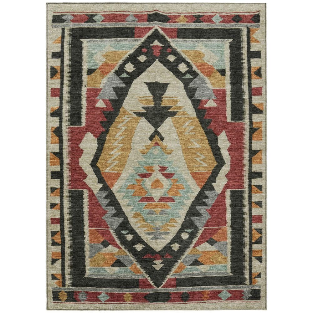 Chantille Machine Washable Indoor/Outdoor Abstract ACN1916 Red 9 ft. x 12 ft. Area Rug price history on PriceWatchPro