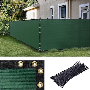 6' x 50' Green Fence Privacy Screen Windscreen, with Bindings & Grommets, Heavy Duty