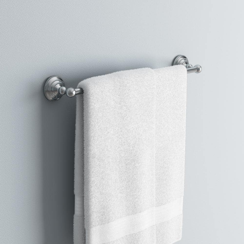 Greenwich 18-Inch Polished Chrome Wall Mounted Towel Bar