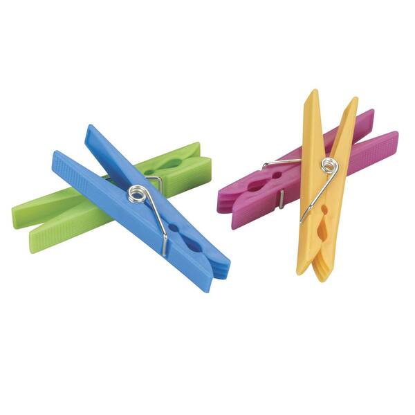 HOUSEHOLD ESSENTIALS 3 in. Plastic Indoor and Outdoor Clothespins