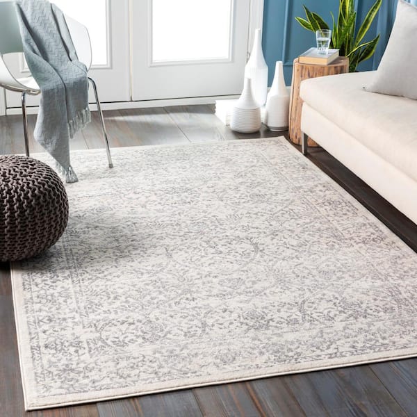 Saul White 2 ft. 7 in. x 7 ft. 3 in. Runner Area Rug