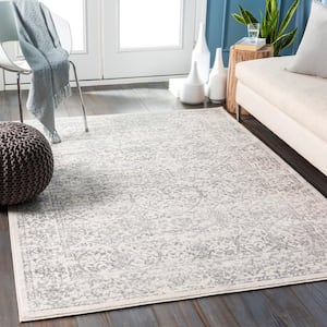 Saul White 10 ft. x 14 ft. Indoor Area Rug