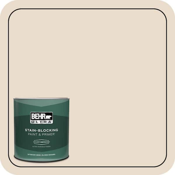 BEHR ULTRA 1 qt. Home Decorators Collection #HDC-SP16-01 Chiffon Extra Durable Semi-Gloss Enamel Interior Paint & Primer