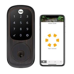 Assure Smart Lock Oil-Rubbed Bronze Wi-Fi Single Cylinder Deadbolt with Touchscreen Keypad