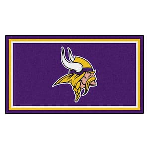 NFL - Minnesota Vikings 3 ft. x 5 ft. Ultra Plush Area Rug
