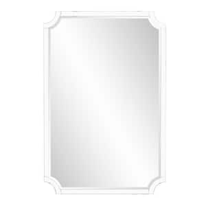 Medium Rectangle Clear Acrylic Hooks Casual Mirror (35 in. H x 24 in. W)