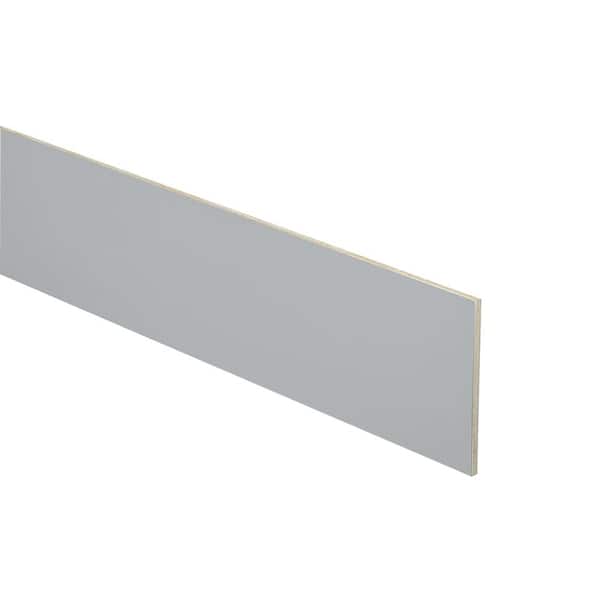 MILL'S PRIDE Richmond 96 in. W x 0.125 in. D x 4.5 in. H Matching Toe Kick in Vesuvius Gray