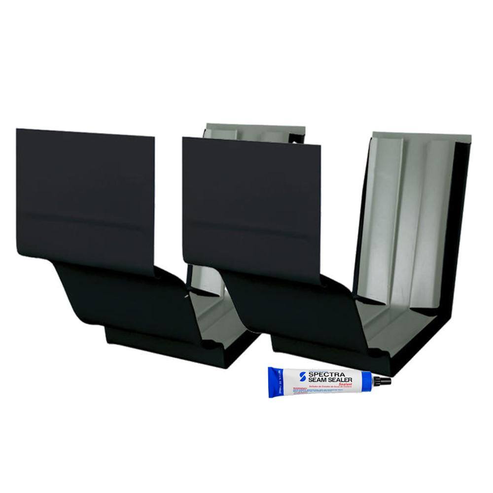 Spectra Metals 5 in. Black Aluminum Connector Kit (2Pack) 5CONNKITRTBK