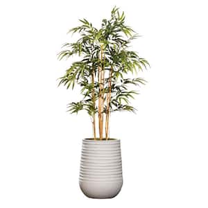 Vintage Home Artificial Faux Bamboo Tree 65'' Large Fake Plant Real Touch with Eco Planter