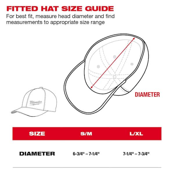 Casquette Baseball Milwaukee FlexFit - Noir, Taille SM - Légère, Respirante, NEUVE Avec Étiquettes