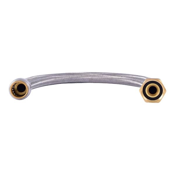 3/4 in. Push-to-Connect x 1 in. FIP x 24 in. Braided Stainless Steel Water Softener Connector (2-Pack) 3/4 in. Push-to-Connect x 1 in. FIP x 24 in. Braided Stainless Steel Water Softener Connector (2-Pack)