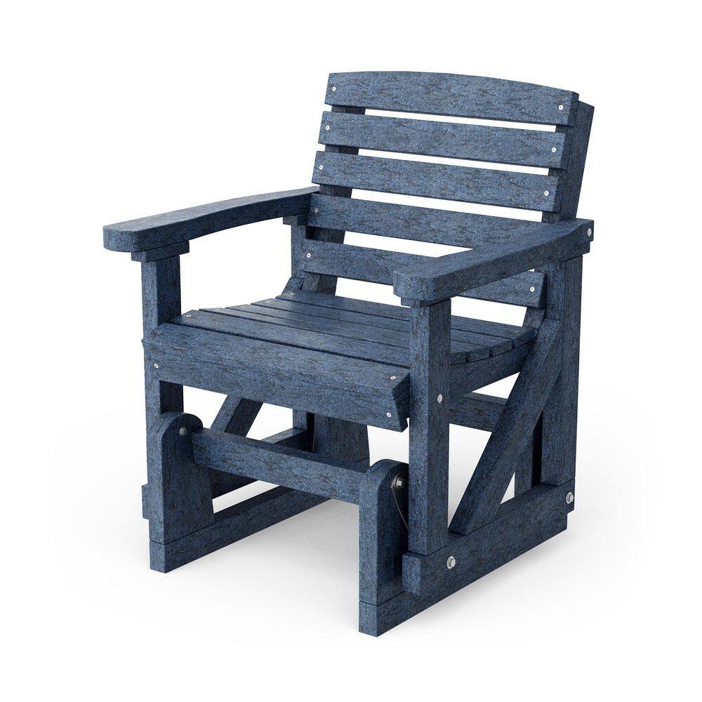Classic 1-Person Patriot Blue Plastic Outdoor Glider price history on PriceWatchPro